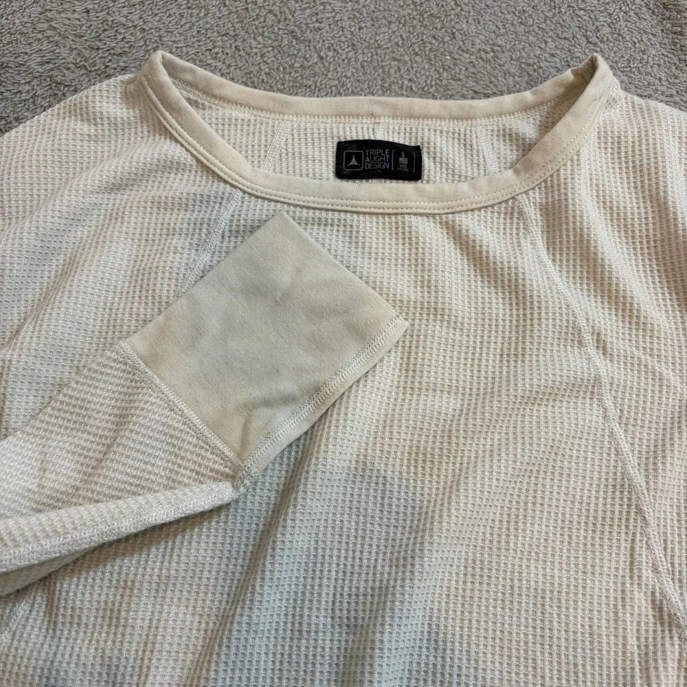Triple Aught Design TAD Merino Wool Waffle Knit‎ Thermal Shirt Mens L Made USA